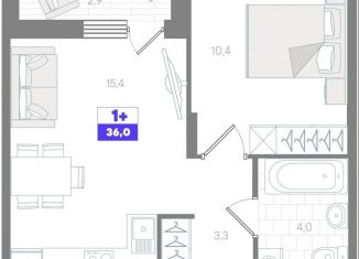 Продаю однокомнатную квартиру, 36 м2, Тюменская область