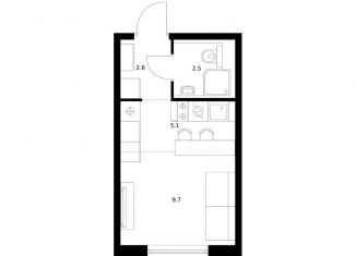 Продаю квартиру студию, 19.9 м2, Приморский край