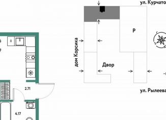 Продается 2-комнатная квартира, 37 м2, Тюмень, Краснооктябрьская улица, 10к1