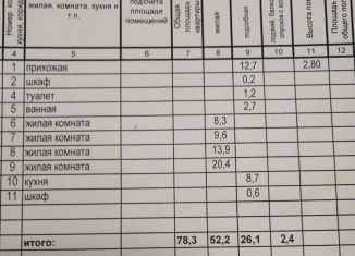 Продаю четырехкомнатную квартиру, 78.3 м2, Кандалакша, улица Пронина, 18