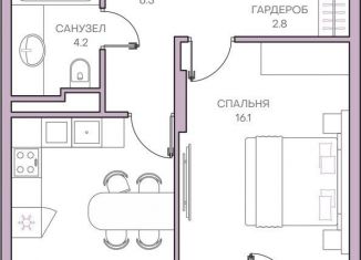 1-ком. квартира на продажу, 48.4 м2, Пензенская область