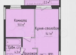 Продам 1-комнатную квартиру, 33.7 м2, село Первомайский, ЖК Город Оружейников