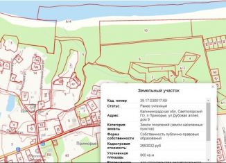 Продаю участок, 8 сот., Калининградская область, Дубовая аллея