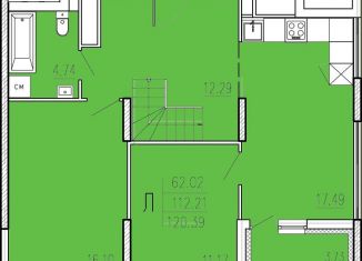 4-ком. квартира на продажу, 120.4 м2, Пенза, улица Студёный Кордон, 47, Железнодорожный район