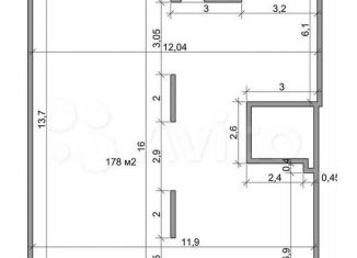 Продаю торговую площадь, 177.9 м2, деревня Столбово, проспект Куприна, 40к1