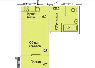 Продаю 1-комнатную квартиру, 31.1 м2, Барнаул, Индустриальный район