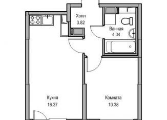 Продажа 2-комнатной квартиры, 36.2 м2, Санкт-Петербург, метро Беговая