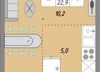 Продаю 1-ком. квартиру, 24.9 м2, Оренбург, жилой комплекс Осенний Лист, 1, ЖК Осенний Лист