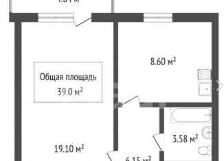 Продажа 1-комнатной квартиры, 39 м2, Новосибирск, улица Кропоткина, 130/6, метро Маршала Покрышкина