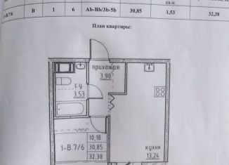 Продажа 1-комнатной квартиры, 32 м2, городской посёлок Новоселье, Невская улица, 9, ЖК Уютный