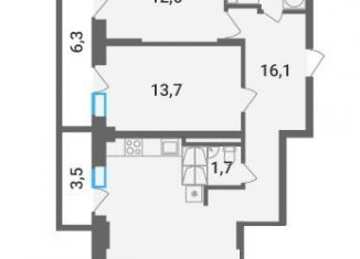 Продам двухкомнатную квартиру, 82 м2, Волгоград, Ангарская улица, 9А, ЖК Гранд Авеню