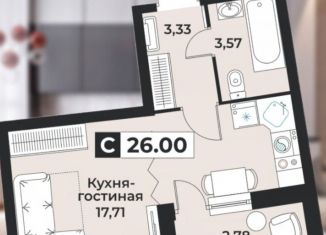 Продается квартира студия, 25.3 м2, Ленинградская область, проспект Авиаторов Балтики, 29к2
