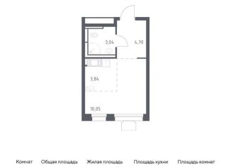 Продаю квартиру студию, 21.6 м2, посёлок Мирный, жилой комплекс Томилино Парк, к5.4