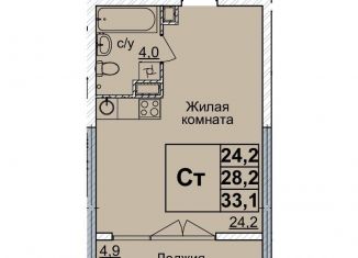 Продажа квартиры студии, 33 м2, Нижний Новгород, Нижегородский район