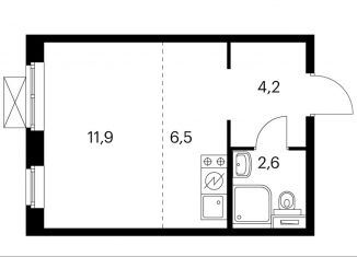 Продается квартира студия, 25.1 м2, Котельники, ЖК Кузьминский Лес