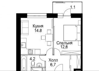 Продаю 1-ком. квартиру, 40 м2, Москва, станция Москва-Товарная