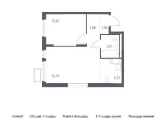 Однокомнатная квартира на продажу, 40.4 м2, Московская область, жилой комплекс Горки Парк, к4.1