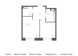 Продам двухкомнатную квартиру, 35.8 м2, рабочий посёлок Заречье, жилой комплекс Заречье Парк, к3.1