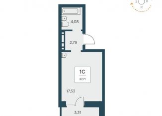 Продаю квартиру студию, 27.7 м2, Новосибирск, Калининский район