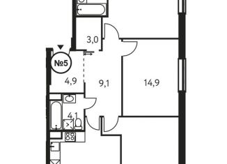 Продажа 3-комнатной квартиры, 96.4 м2, Москва, Винницкая улица, 8к2