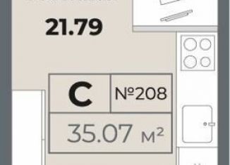 Квартира на продажу студия, 34.3 м2, Санкт-Петербург, метро Лиговский проспект, Лиговский проспект, 127