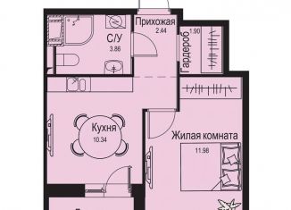 Продается 1-комнатная квартира, 31.9 м2, деревня Новосергиевка