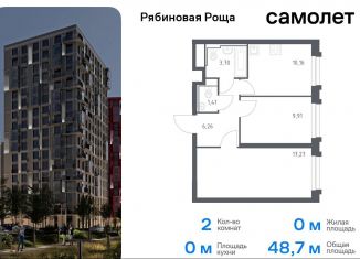 Продается двухкомнатная квартира, 48.7 м2, Чита