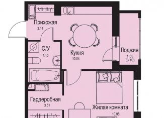 Продажа однокомнатной квартиры, 33.3 м2, деревня Новосергиевка