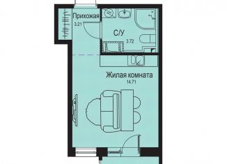 Продаю квартиру студию, 22.4 м2, деревня Новосергиевка