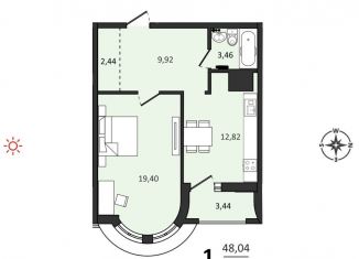 Продам 1-комнатную квартиру, 51.5 м2, Хабаровск