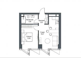 Продажа 1-комнатной квартиры, 40 м2, Москва, ЖК Фили Сити