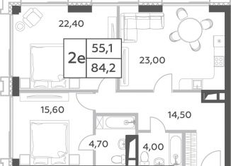 Продается 3-ком. квартира, 84.2 м2, Москва, ЖК Вилл Тауэрс, проспект Генерала Дорохова, вл1к1