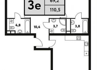 Продается 3-комнатная квартира, 110.5 м2, Москва, Фестивальная улица, 29, ЖК Фестиваль Парк