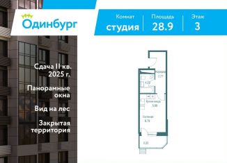 Продается квартира студия, 28.9 м2, Одинцово