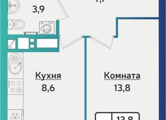 Продажа 1-ком. квартиры, 35.2 м2, Ижевск, Индустриальный район, Южная улица