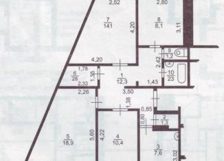 Продается 4-комнатная квартира, 78.2 м2, Тольятти, улица Мира, 89