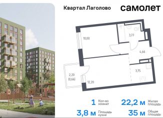 Продажа 1-комнатной квартиры, 35 м2, Ленинградская область