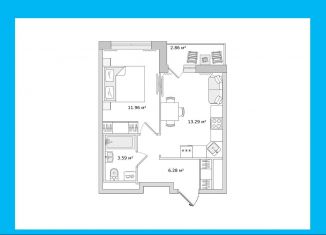 Продается 1-комнатная квартира, 35.1 м2, поселок Бугры, Тихая улица, 3к2