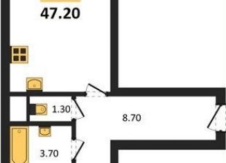 Продам однокомнатную квартиру, 47.2 м2, Новосибирская область, Каспийская улица, с5