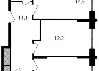 2-ком. квартира на продажу, 57.3 м2, Москва, метро Академика Янгеля