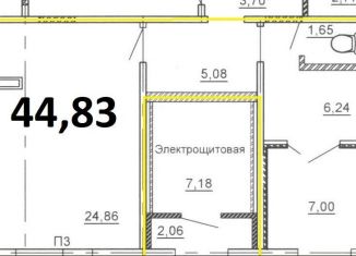 Продаю квартиру студию, 44.8 м2, Челябинск, Новороссийская улица, 9А, Ленинский район