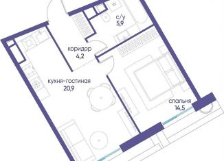 Продажа 1-комнатной квартиры, 45.5 м2, Москва, СЗАО