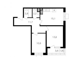 2-ком. квартира на продажу, 58.1 м2, Москва, СЗАО