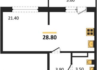 Продаю квартиру студию, 28.8 м2, Новосибирская область, улица Титова, с1