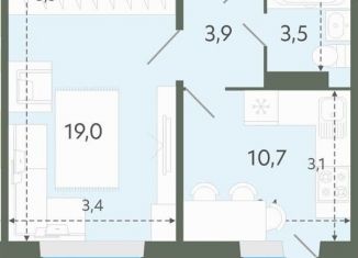 Продаю однокомнатную квартиру, 37.1 м2, Новосибирск, Спортивная улица, 37