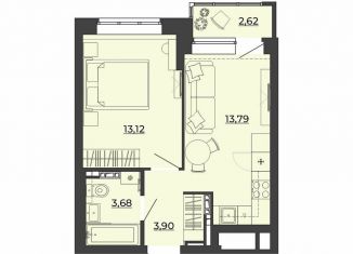 Продажа 1-комнатной квартиры, 37.1 м2, Екатеринбург, Чкаловский район