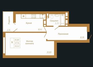 Продаю однокомнатную квартиру, 49 м2, Ростовская область, улица 28-я Линия, 8