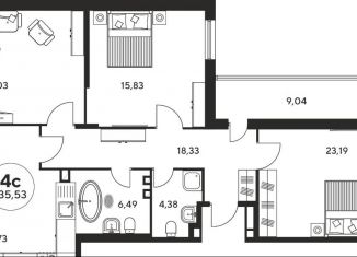 Продам трехкомнатную квартиру, 135 м2, Ростов-на-Дону, Пушкинская улица, 97