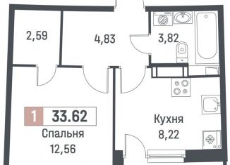 Продажа 1-ком. квартиры, 32 м2, Ленинградская область