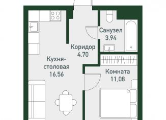 Продам однокомнатную квартиру, 37 м2, посёлок Западный, Спортивная улица, 10